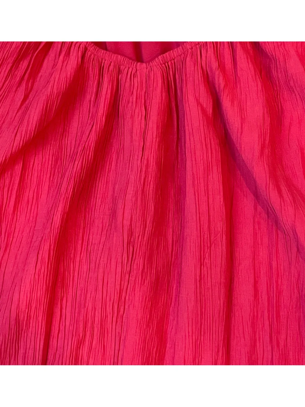 Abercrombie & Fitch Dark Coral Crinkle Textured Maxi Dress - Size XS Petite